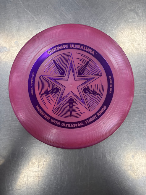 Vist Large View of Product Image Which is Brand New Discraft Z COLORSHIFT LUNA ULTRASTAR Disc Golf Putter Pink