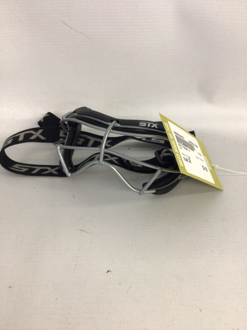 Vist Large View of Product Image Which is Used STX FOCUS S Lacrosse Facial Protect Black Junior