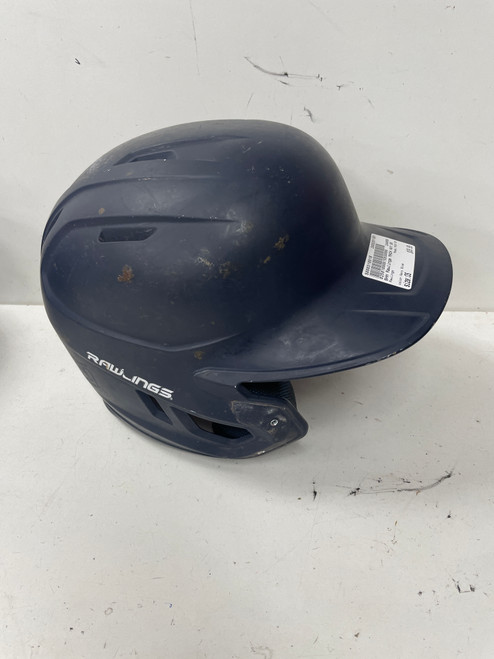 Vist Large View of Product Image Which is Used Rawlings MACH SR Batting Helmet No Mask Navy Blue One Size