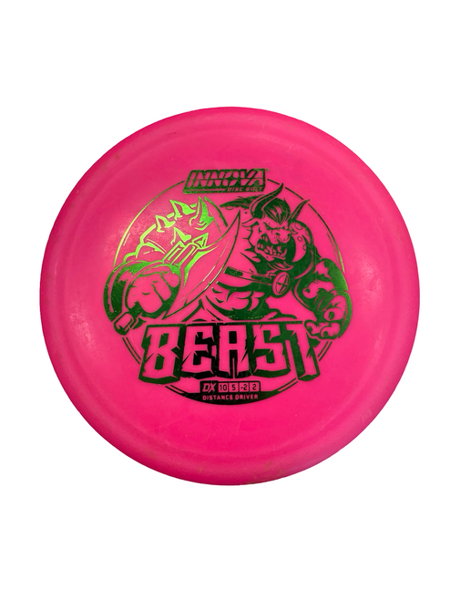 Vist Large View of Product Image Which is Used Innova BEAST Disc Golf Driver Pink