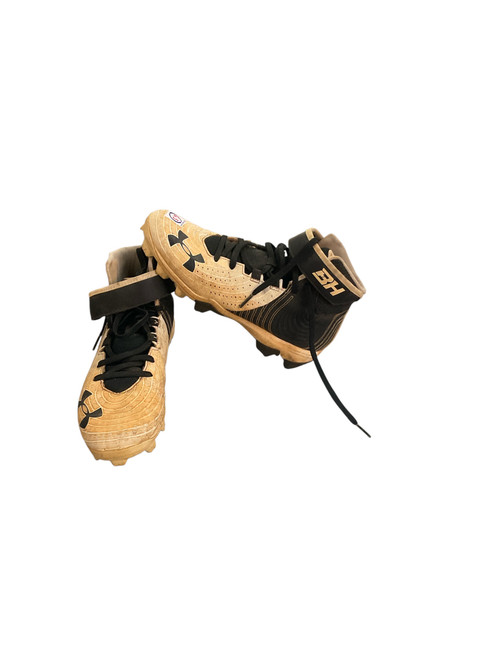 Vist Large View of Product Image Which is Used Under Armour BRYCE HARPER BB/SB Cleats White Senior 6.5