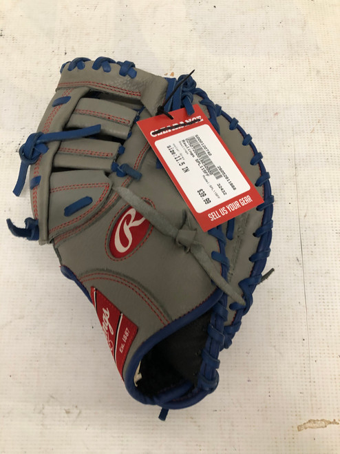Vist Large View of Product Image Which is Used Rawlings SPL115FF BB/SB First Base RH Throw Grey 11 1/2"