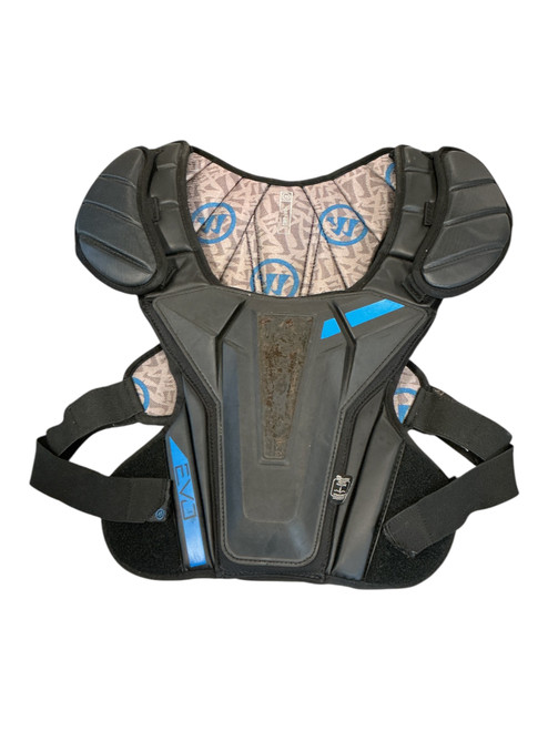 Vist Large View of Product Image Which is Used Warrior EVO Lacrosse Shoulder Pads None LG