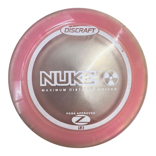 Vist Large View of Product Image Which is Used Discraft NUKE Disc Golf Driver Coral 170g