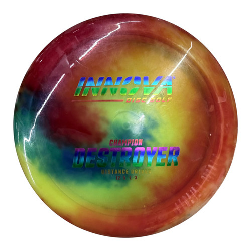 Vist Large View of Product Image Which is Used Innova CHAMPION DESTROYER Disc Golf Driver Orange 175g