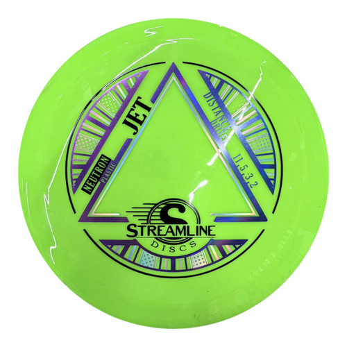 Vist Large View of Product Image Which is Used Streamline NEUTRON JET Disc Golf Driver Neon Green 169g