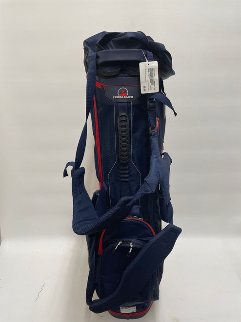 Vist Large View of Product Image Which is Used PEBBLE BEACH Mens Stand Bag White/Red/Navy