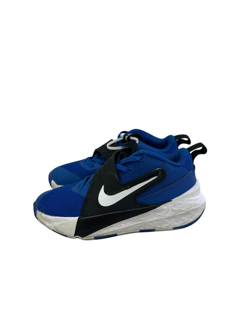Vist Large View of Product Image Which is Used Nike Team Hustle Youth 13 Basketball Shoes Royal Blue 