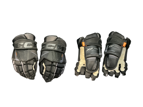 Vist Large View of Product Image Which is Used CCM TACKS XFPRO Senior Gloves Black 13"