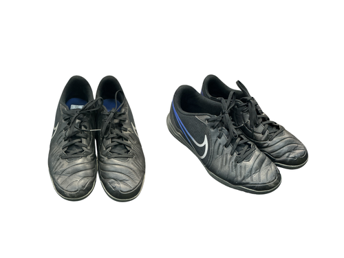 Vist Large View of Product Image Which is Used Nike TIEMPO LEGEND INDOOR Soccer Indoor Shoes Black Senior 8.5