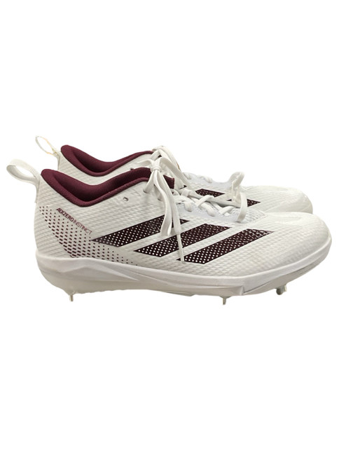 Vist Large View of Product Image Which is Used Adidas JH6786 BB/SB Cleats White Senior 8.5