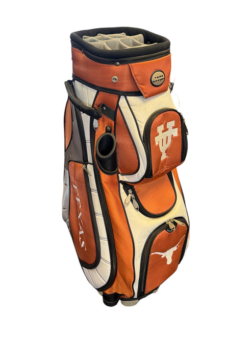 Vist Large View of Product Image Which is Used Team Effort TEXAS LONGHORNS Mens Cart Bag Orange