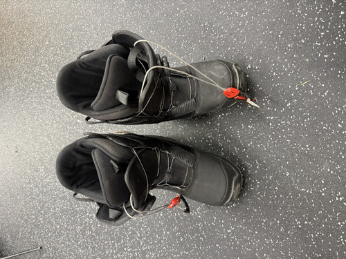 Vist Large View of Product Image Which is Used Burton PROGRESSION BOA Mens Snowboard Boots Black Senior 8