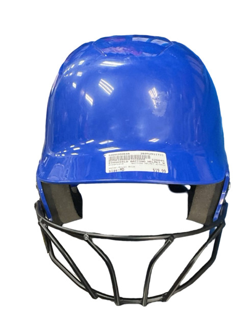 Vist Large View of Product Image Which is Used Evoshield BATTING HELMET W/CAGE Batting Helmet w/Mask Royal Blue MD