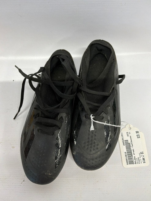 Vist Large View of Product Image Which is Used Adidas Soccer Cleats Black Junior 01