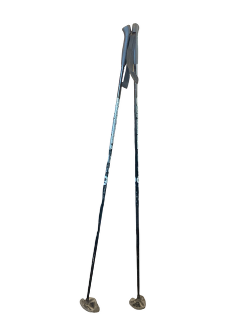 Vist Large View of Product Image Which is Used TOURING STEEL TIP SKI POLES Mens DH Ski Pole Black 100 cm / 40 in