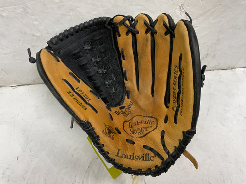 Vist Large View of Product Image Which is Used Louisville Slugger Players Series LP1301 Baseball Glove RH Throw Black And Natural 13"