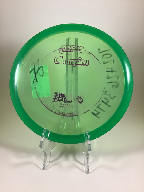 Vist Large View of Product Image Which is Used Innova CHAMPION MAKO3 Disc Golf Mid Range Green 180g