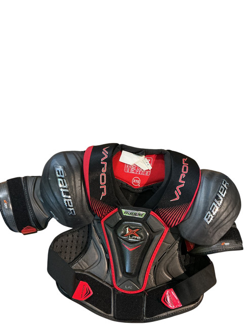 Vist Large View of Product Image Which is Used Bauer VAPOR 1X LITE SHOULDER Senior Shoulder Pads LG