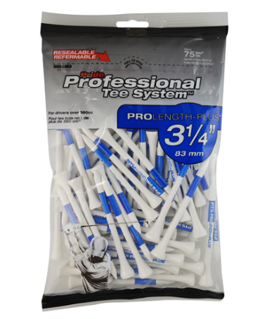 Vist Large View of Product Image Which is New PTS TEES 3 1/4" 75PK WHT