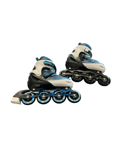 Vist Large View of Product Image Which is Used ECOO ROLLER BLADES Child Roller Quad Skates Royal Blue Adjustable