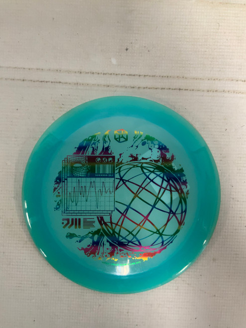 Vist Large View of Product Image Which is Used Discmania DD3 C-LINE GLOW Disc Golf Driver Teal