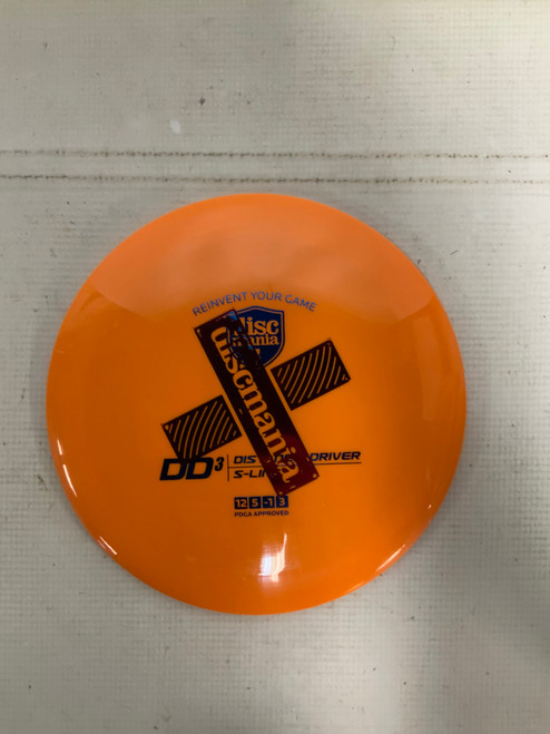 Vist Large View of Product Image Which is Used Discmania DD3 S-LINE Disc Golf Driver Orange 173g