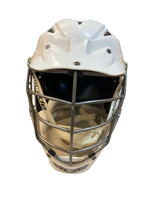 Vist Large View of Product Image Which is Used Cascade CPVR Lacrosse Helmet White M/L