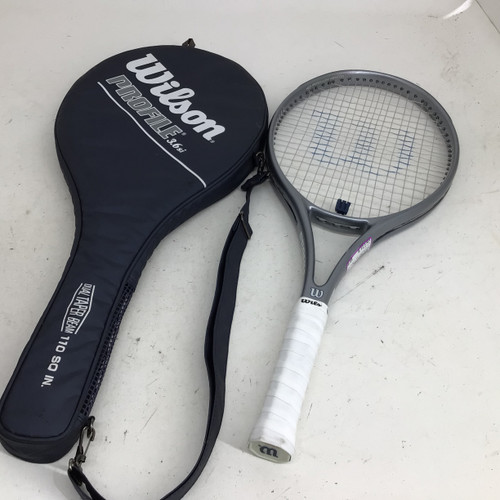 Vist Large View of Product Image Which is Used Wilson PROFILE 3.6SI 4 3/8 SR TENNIS RACQUET Adult Tennis Racquet Grey 4 3/8"