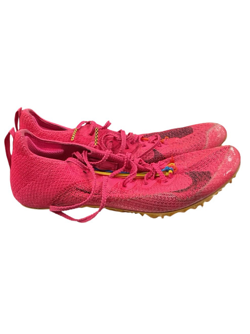 Vist Large View of Product Image Which is Used Nike Track & Field Cleats Adult Pink Senior 6.5