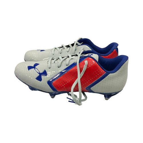 Vist Large View of Product Image Which is Under Armour Adult FB Cleats Grey Senior 12