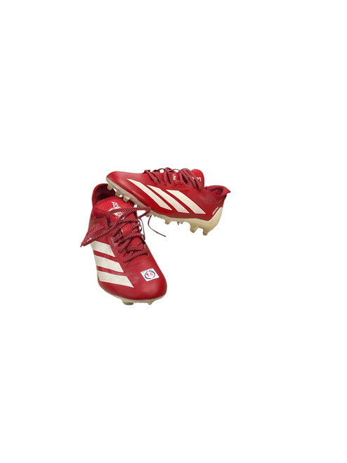 Vist Large View of Product Image Which is Used Adidas Adult FB Cleats Red Senior 9.5