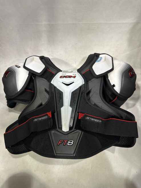 Vist Large View of Product Image Which is Used CCM FT 8 SR LG Senior Shoulder Pads LG