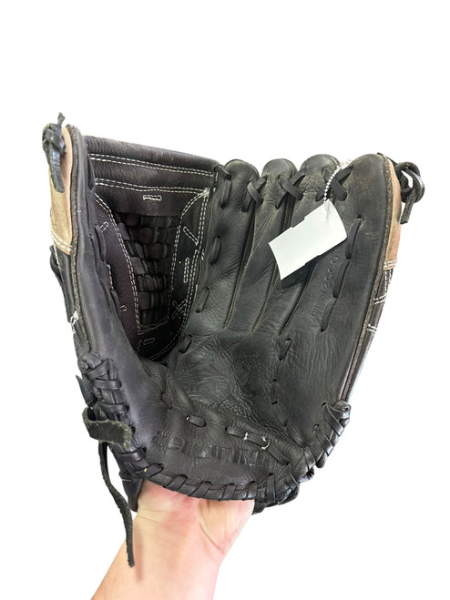 Vist Large View of Product Image Which is Used Demarini DIABLO BB/SB Glove RH Throw Black 14"