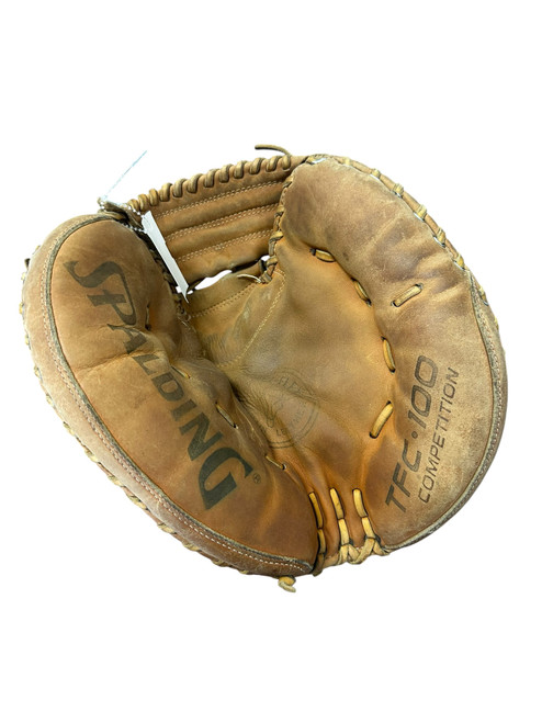 Vist Large View of Product Image Which is Used Spalding TFC 100 BB/SB Catchers RH Throw Brown 32"