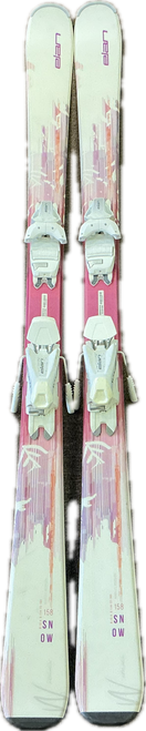 Vist Large View of Product Image Which is Used Elan SNOW Womens DH Ski/Binding White 158 cm