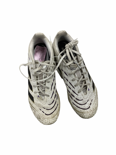 Vist Large View of Product Image Which is Used Adidas Soccer Cleats White Junior 04