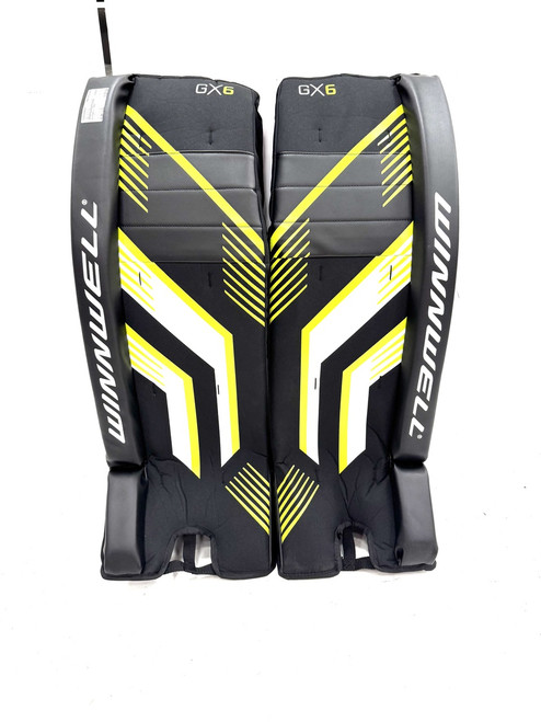 Vist Large View of Product Image Which is Used WinnWell GX6 Street Leg Pads Black L/XL