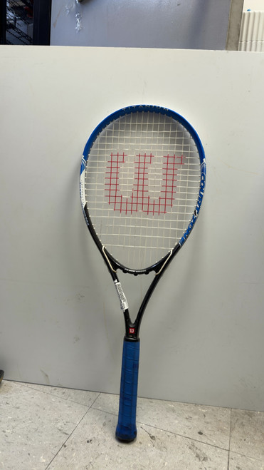 Vist Large View of Product Image Which is Used Wilson COURT ZONE Adult Tennis Racquet Black 4 3/8"