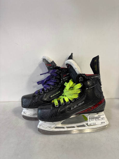 Vist Large View of Product Image Which is Used Bauer VAP XSHIFT PRO Youth Hockey Skate Youth 13.0