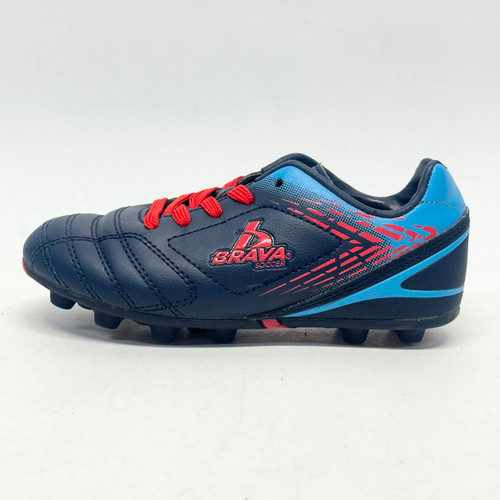 Vist Large View of Product Image Which is Used Brava Soccer Cleats Navy Blue Youth 12.0