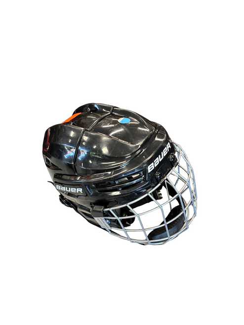 Vist Large View of Product Image Which is Used Bauer RE AKT  55 MD Helmet Cage Combo Black MD
