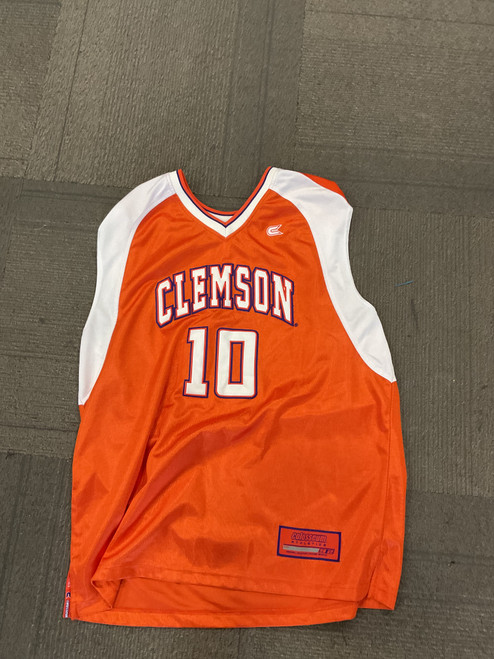 Vist Large View of Product Image Which is Used CLEMSON BASKETBALL JERSEY Basketball Adult Top Orange LG