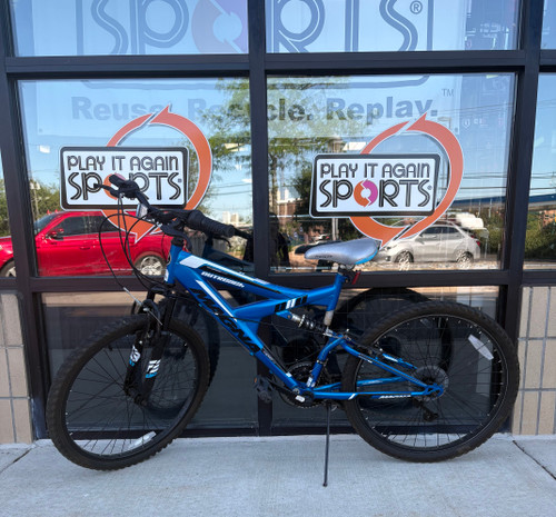 Vist Large View of Product Image Which is Used Kent OUTREACH Mountain Bike Boys Royal Blue 24"