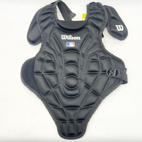 Vist Large View of Product Image Which is Used Wilson WTA368405SM Catchers Chest Protector Black T-Ball