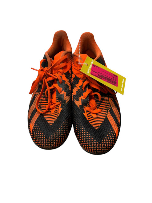 Vist Large View of Product Image Which is Used Adidas Soccer Cleats Black And Orange Senior 7