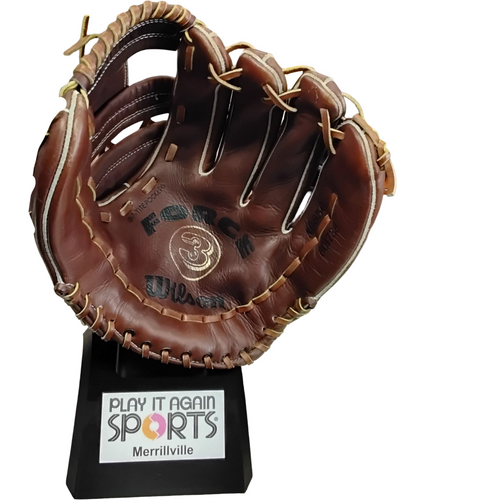 Vist Large View of Product Image Which is Used Wilson FORCE 3 BB/SB Glove RH Throw Brown 12 1/2"