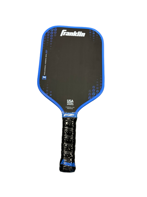 Vist Large View of Product Image Which is Used Franklin CARBON FS3 Pickleball Racquet Royal Blue