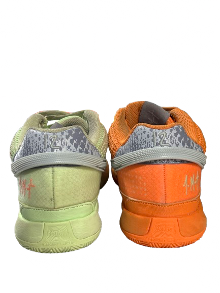 Vist Large View of Product Image Which is Used Nike Basketball Shoes M Green And Yellow Senior 8
