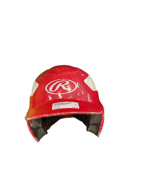 Vist Large View of Product Image Which is Used, Rawlings, HELMET, Batting Helmet, No Mask, Red, One Size